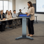 21.5" Smart Lectern (PS-XE215CLB) LCD Display Lectern XE215CLB - thePodiumsStore