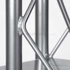 4-Post Curved Metal Truss Lectern — Silver Metal Truss Lectern LCTTACSL - thePodiumsStore
