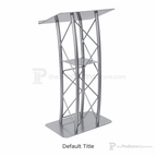 4-Post Curved Metal Truss Lectern — Silver Metal Truss Lectern LCTTACSL - thePodiumsStore