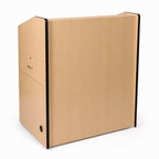 41" Rolling Multimedia Lectern Multimedia Lectern OLILCTMMLBK Black - thePodiumsStore