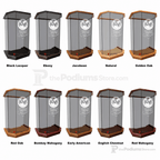 5-Panel Glass Church Pulpit (PS-NC26) Glass Pulpit NC26 Black Lacquer - thePodiumsStore