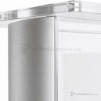 AlumAcrylic Acrylic & Aluminum Podium (PS-SN3080) Acrylic & Aluminum Podium LECTALAC Clear Acrylic w/Silver Aluminum Sides - thePodiumsStore