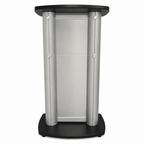 Aluminum Lectern — Contemporary (PS-CS1) Aluminum Lectern 1ALCS1 No Logo Anti-Glare Acrylic - thePodiumsStore