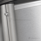 Aluminum Lectern — Contemporary (PS-CS2) Aluminum Lectern 1ALCS2 No Logo Anti-Glare Acrylic - thePodiumsStore