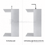 Aluminum Lectern — Contemporary (PS-K-1) Aluminum Lectern K1-V22 No Reading Light - thePodiumsStore