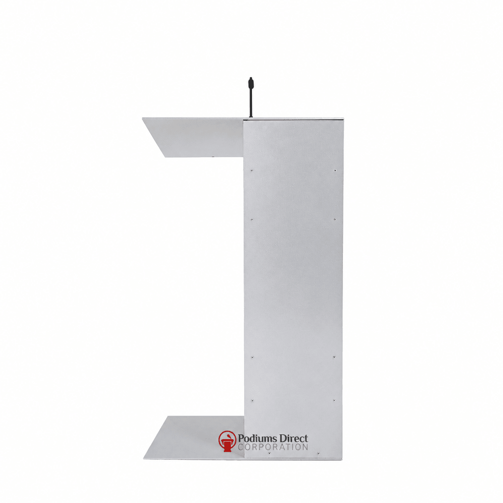 Aluminum Lectern — Contemporary (PS-K-1) Aluminum Lectern K1-V22 No Reading Light - thePodiumsStore