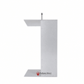 Aluminum Lectern — Contemporary (PS-K-1) Aluminum Lectern K1-V22 No Reading Light - thePodiumsStore