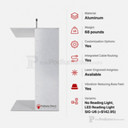 Aluminum Lectern — Contemporary (PS-K-1) Aluminum Lectern K1-V22 No Reading Light - thePodiumsStore