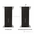 Aluminum Lectern — Contemporary (PS-K-3) Aluminum Lectern K3-V22 No Reading Light - thePodiumsStore