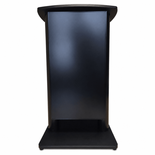Aluminum Lectern with LCD Digital Display (PS-CS2) LCD Display Lectern 1AL-DIG-CS2-D Black Frame with Black Top & Base - thePodiumsStore