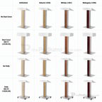 Aluminum & Wood Lectern — Contemporary (PS-Y-55) Aluminum Lectern Y55T4-V22 No Dust Cover No Dolly Unfinished - thePodiumsStore