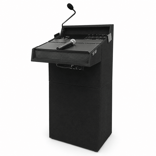 Announcer Tabletop Sound Lectern (PS-R750) Tabletop Lectern R750 No Stand CB Black Carpet - thePodiumsStore