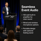 Announcer Tabletop Sound Lectern (PS-R750) Tabletop Lectern R750 No Stand CB Black Carpet - thePodiumsStore