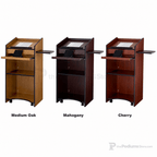 Aristocrat Lectern with Keyboard Tray (PS-600) Non-Sound Lectern 600-MO Medium Oak - thePodiumsStore