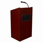 Aristocrat Sound Lectern (PS-6010) Sound Lectern 6010 Mahogany No Accessories No Battery - thePodiumsStore