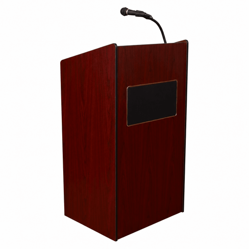 Aristocrat Sound Lectern (PS-6010) Sound Lectern 6010 Mahogany No Accessories No Battery - thePodiumsStore