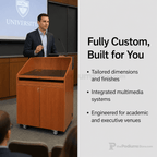 Authority Multimedia Lectern Multimedia Lectern PDAUT-28 Narrow Size 28" - thePodiumsStore