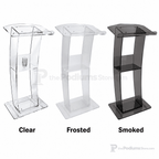 C-Design Acrylic Lectern — Clear, Frosted or Smoked Acrylic Lectern KLCSTYLE Clear - thePodiumsStore
