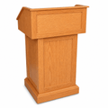 Celebrity Solid Hardwood Lectern Hardwood Lectern PDCEL Light Oak 35 No Logo - thePodiumsStore