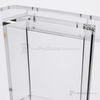 Clear Acrylic Lectern with Open Back & Shelf Acrylic Lectern LECTFACVFC - thePodiumsStore