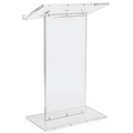 Clear Acrylic Podium Series Lectern Acrylic Lectern LCTSLAB - thePodiumsStore
