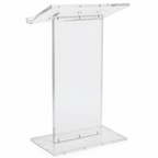 Clear Acrylic Podium Series Lectern Acrylic Lectern LCTSLAB - thePodiumsStore
