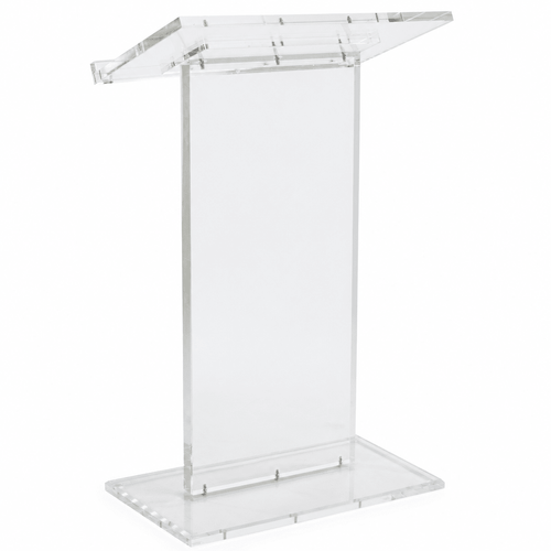 Clear Acrylic Podium Series Lectern Acrylic Lectern LCTSLAB - thePodiumsStore