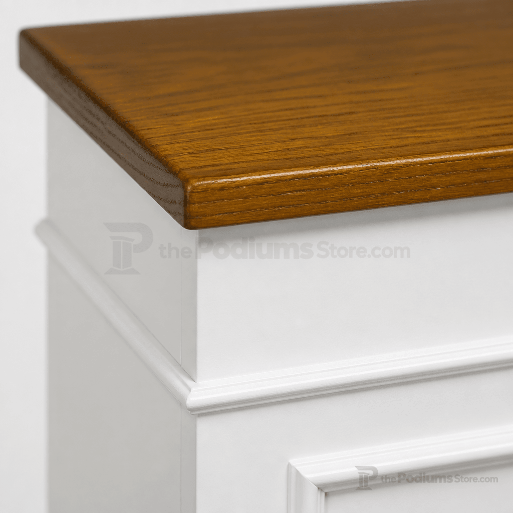 Closed-Style Wood Communion Table (PS-810) Communion Table NO. 810 Light Oak 35 - thePodiumsStore