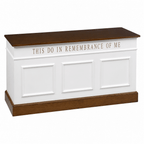 Closed-Style Wood Communion Table (PS-810) Communion Table NO. 810 Light Oak 35 - thePodiumsStore