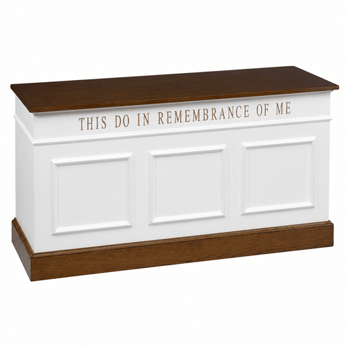 Closed-Style Wood Communion Table (PS-810) Communion Table NO. 810 Light Oak 35 - thePodiumsStore