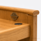 Collegiate Solid Hardwood Lectern (PS-CPD677) Hardwood Lectern CPD677-C Natural (Clear Finish) No Logo - thePodiumsStore