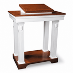 Colonial Open-Top Wood Church Pulpit (PS-605) Church Wood Pulpit TOP-605 Light Oak 35 No White - thePodiumsStore