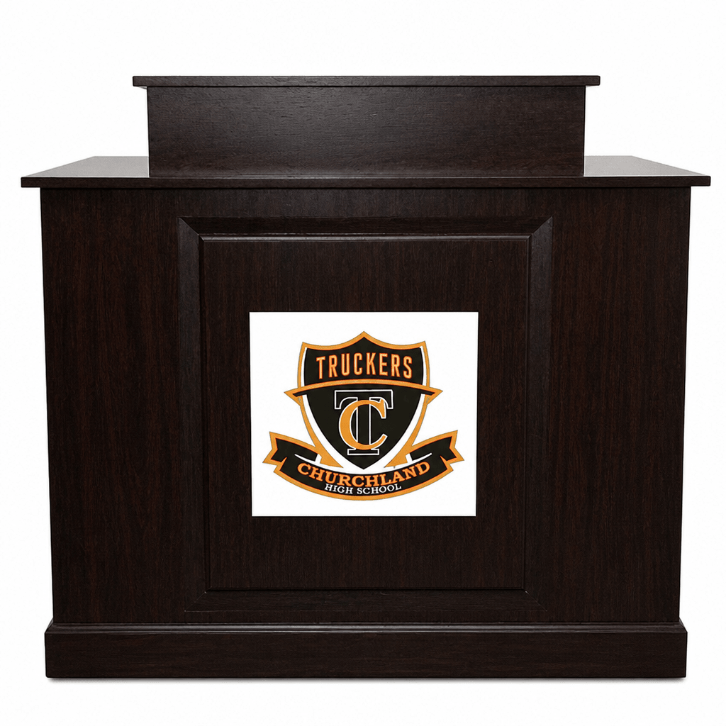 Colonial Winged Solid Hardwood Lectern Hardwood Lectern PDCOL CU Light Oak 35 - thePodiumsStore