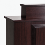Colonial Winged Solid Hardwood Lectern Hardwood Lectern PDCOL CU Light Oak 35 - thePodiumsStore