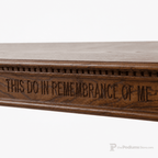 Column Pedestal Wood Communion Table (PS-834) Communion Table 834AS No White Light Oak 35 - thePodiumsStore