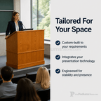Commander Multimedia Lectern Multimedia Lectern PDCOM-28 Narrow Size 28" - thePodiumsStore