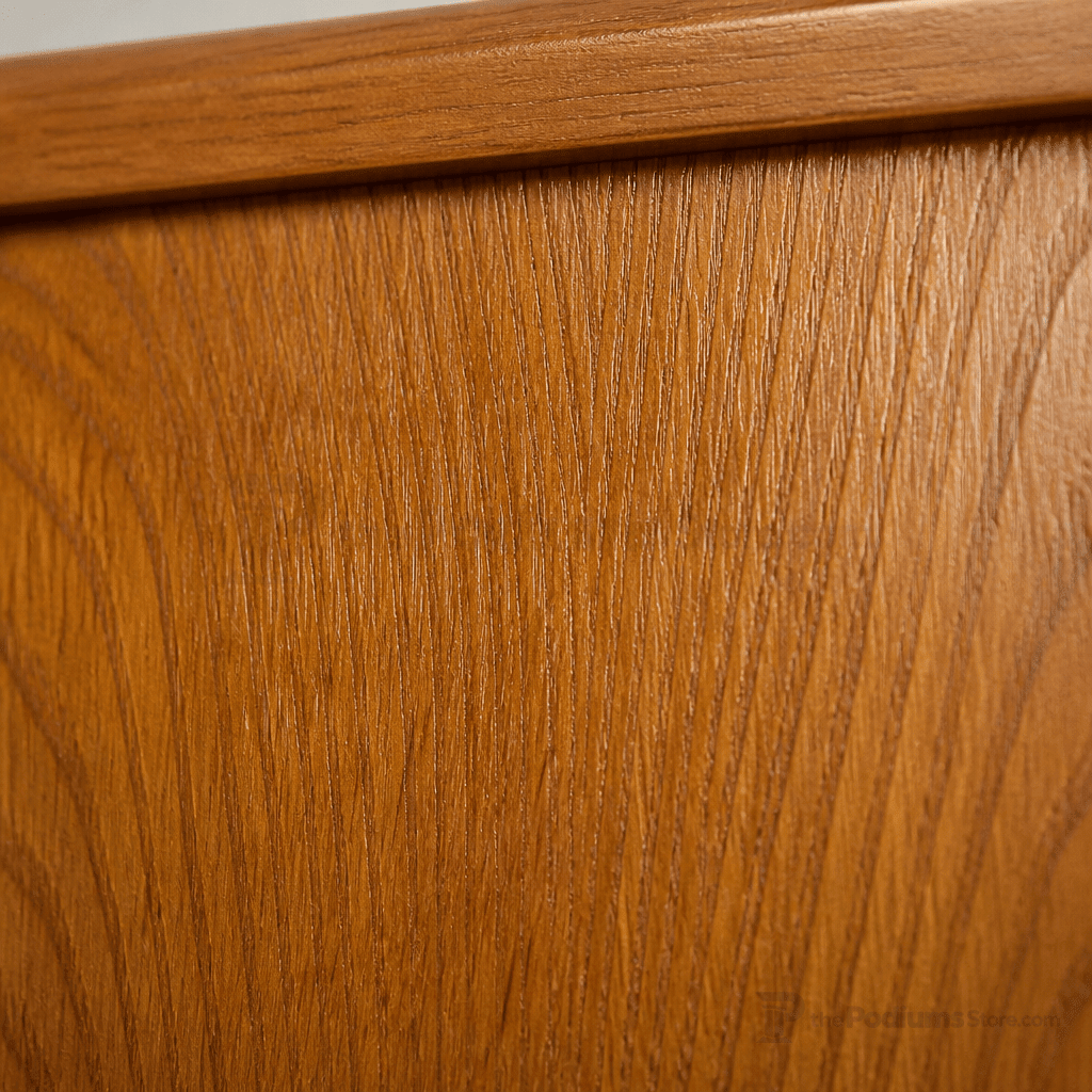 Conquest Solid Hardwood Lectern Hardwood Lectern PDCON Light Oak 35 No Logo - thePodiumsStore