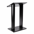 Contemporary Black Aluminum Truss Lectern Metal Truss Lectern LCTOPBLK - thePodiumsStore
