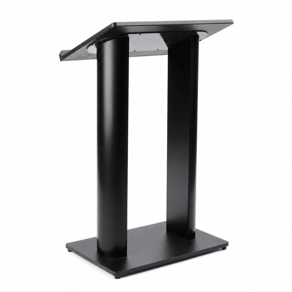 Contemporary Black Aluminum Truss Lectern Metal Truss Lectern LCTOPBLK - thePodiumsStore