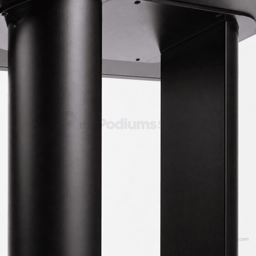 Contemporary Black Aluminum Truss Lectern Metal Truss Lectern LCTOPBLK - thePodiumsStore