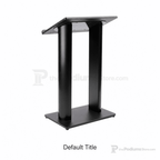 Contemporary Black Aluminum Truss Lectern Metal Truss Lectern LCTOPBLK - thePodiumsStore