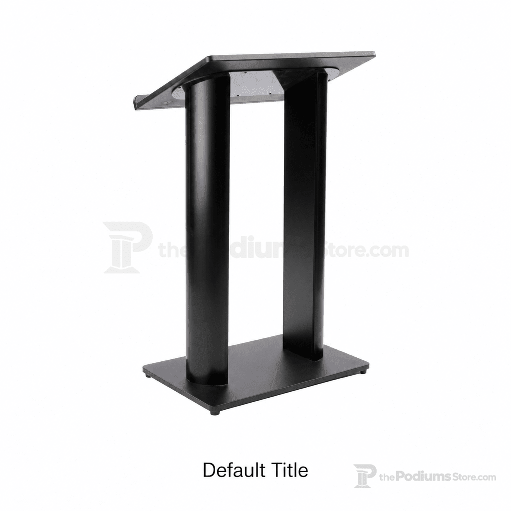 Contemporary Black Aluminum Truss Lectern Metal Truss Lectern LCTOPBLK - thePodiumsStore