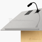 Contemporary Tabletop Lectern (PS-K-9) Tabletop Lectern K9N-V22 No Reading Light No Holder Natural - thePodiumsStore