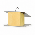 Contemporary Tabletop Lectern (PS-K-9) Tabletop Lectern K9N-V22 No Reading Light No Holder Natural - thePodiumsStore