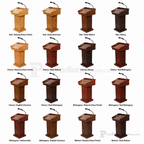 Counselor Evolution Solid Hardwood Lectern (PS-CLR235-EV) Hardwood Lectern CLR235-EV-O Oak Natural (Clear Finish) - thePodiumsStore