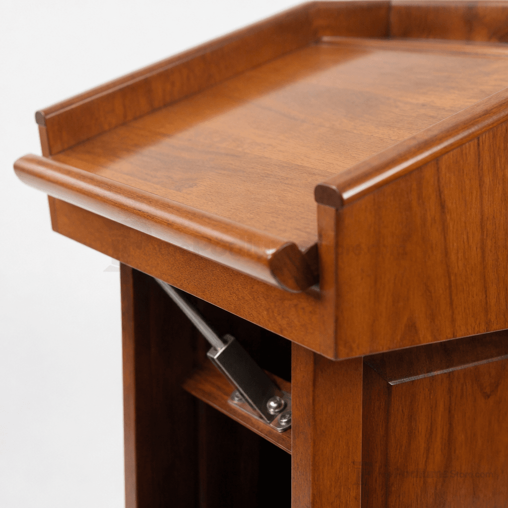 Counselor Evolution Solid Hardwood Lectern (PS-CLR235-EV) Hardwood Lectern CLR235-EV-O Oak Natural (Clear Finish) - thePodiumsStore