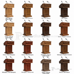 Counselor Lift Solid Hardwood Lectern (PS-CLR235-LIFT) Hardwood Lectern CLR235-LIFT-O Oak Natural (Clear Finish) - thePodiumsStore
