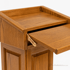 Counselor Solid Hardwood Lectern (PS-CLR235) Hardwood Lectern CLR235-O Oak Natural (Clear Finish) - thePodiumsStore