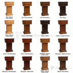 Counselor Swivel Solid Hardwood Lectern (PS-CLR235-S) Hardwood Lectern CLR235-S-O Oak Natural (Clear Finish) - thePodiumsStore