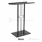 Cross-Design Metal Truss Lectern — Black Metal Truss Lectern LCTPCRSBLK Black - thePodiumsStore